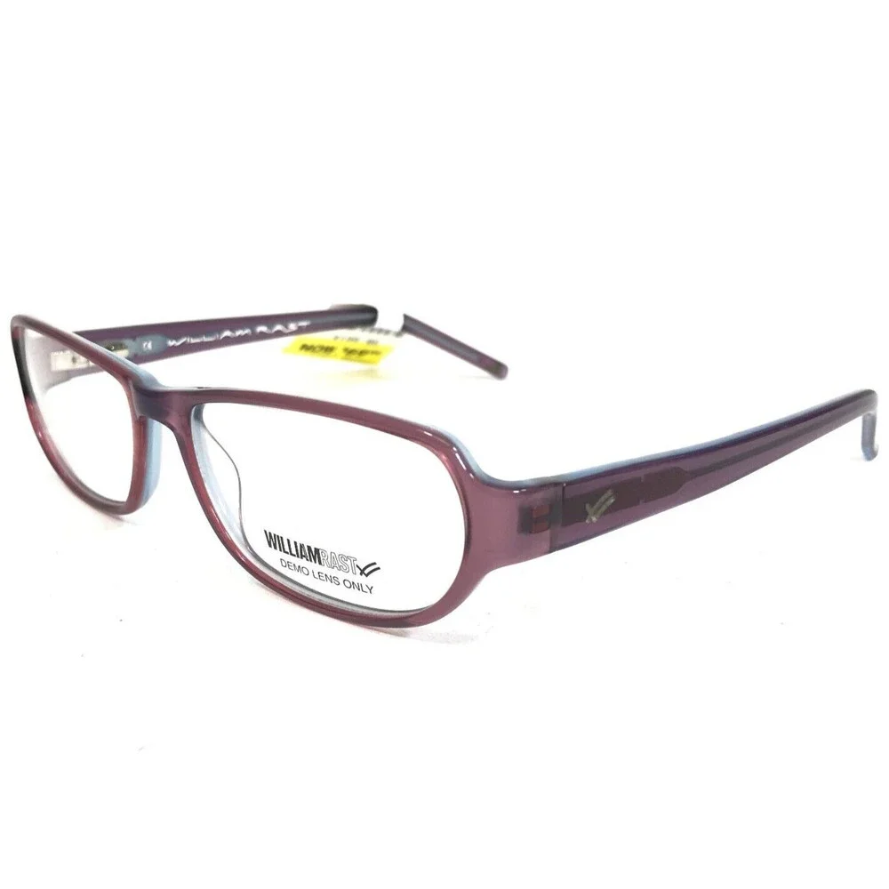 William Rast Eyeglasses Frames WR1018 PURBL Clear Purple Blue 54-15-135